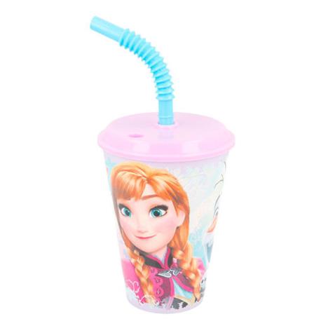 Disney Frozen 430ml Tumbler with Straw Extra Image 1